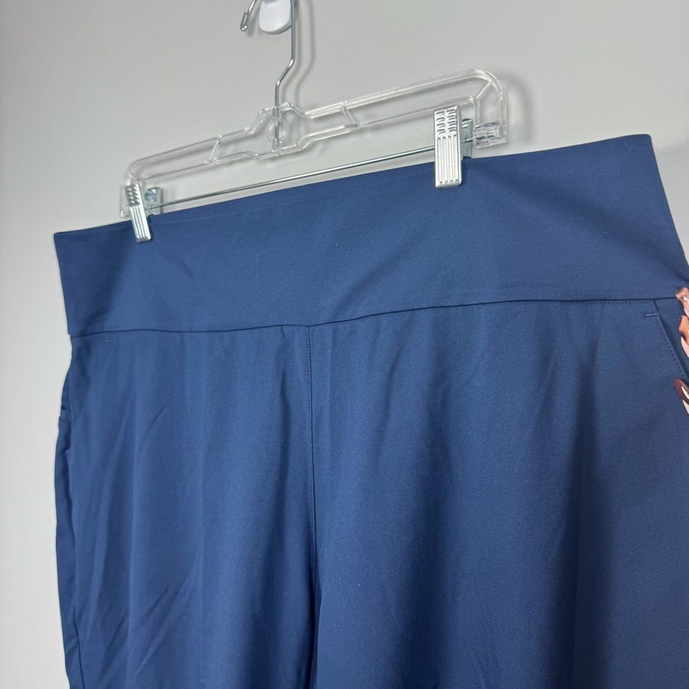 ADIDAS | NEW Plus Size Tapered Leg Golf Pants Navy Blue Women’s Size 2X-Large - Picture 3 of 12